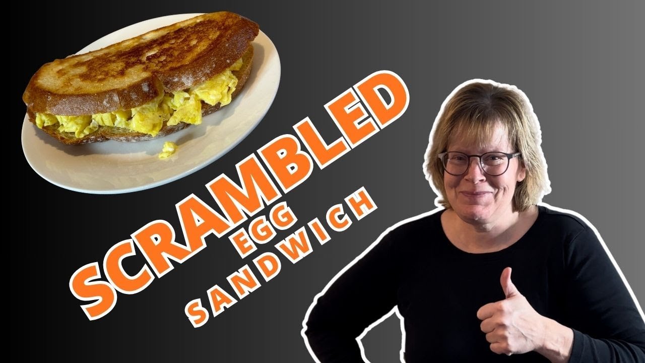 Scrambled Egg Sandwich on my NEW Cooking Show - GRIDDLE COOKING WITH CHEF SHERRY RONNING