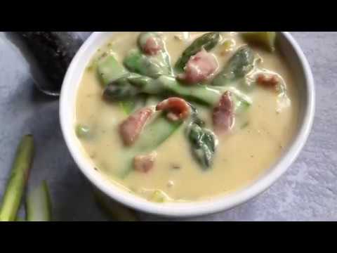 Cheesy Bacon and Asparagus Soup