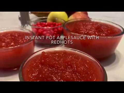 Instant Pot Applesauce with Red Hots