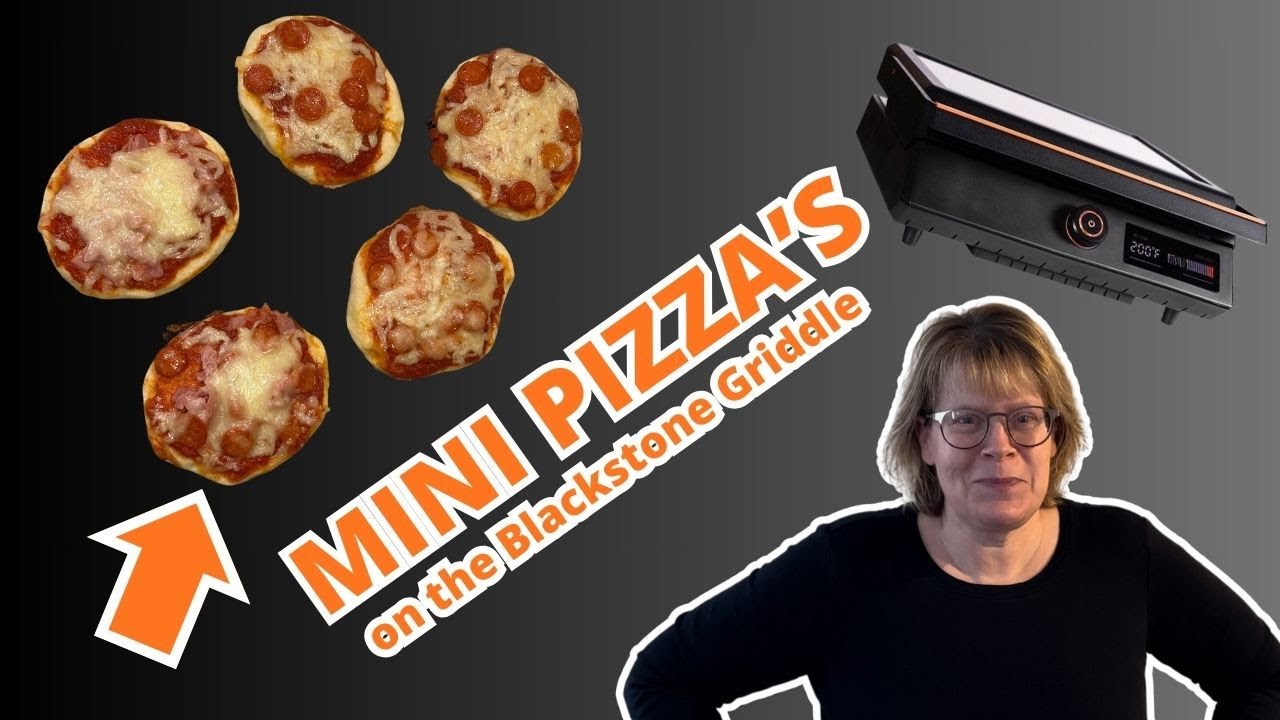 Super EASY Mini PIZZA'S on the Blackstone GRIDDLE Make a GREAT Snack That the WHOLE Family Can Make!