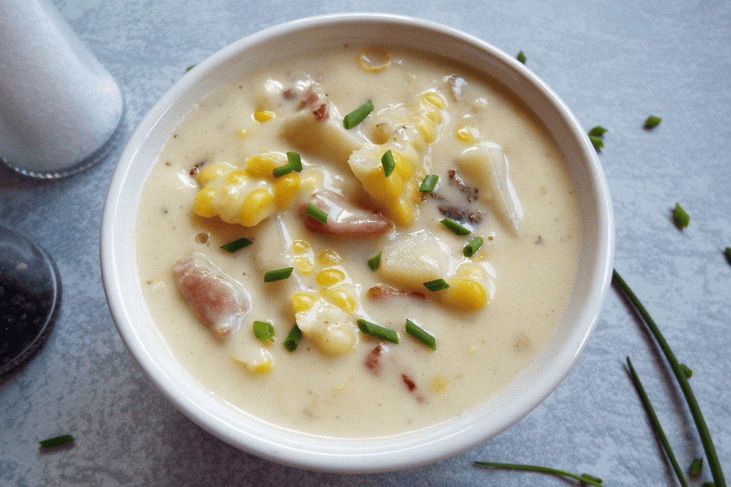 A Bowl of Corn Chowder Soup