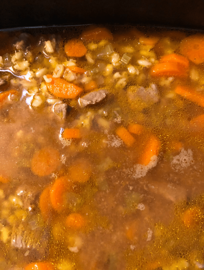 Simmer Beef Barley Soup