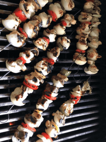 Grilled Venison and Chicken Kabob's
