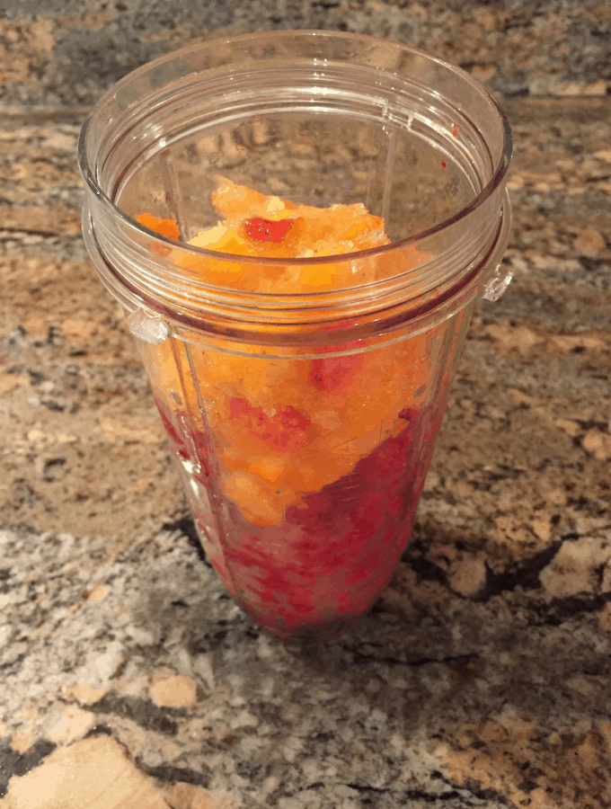 Frozen Strawberries and Peaches