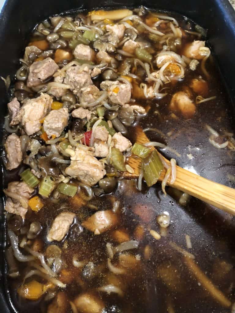 SlowCooked Chop Suey Over Rice From Michigan To The Table