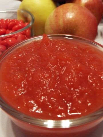 Instant Pot Applesauce with Red Hots
