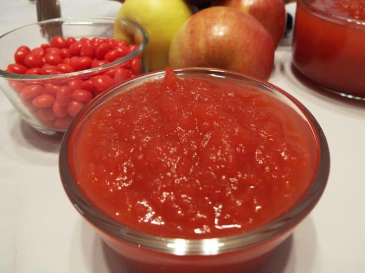 Instant Pot Applesauce with Red Hots