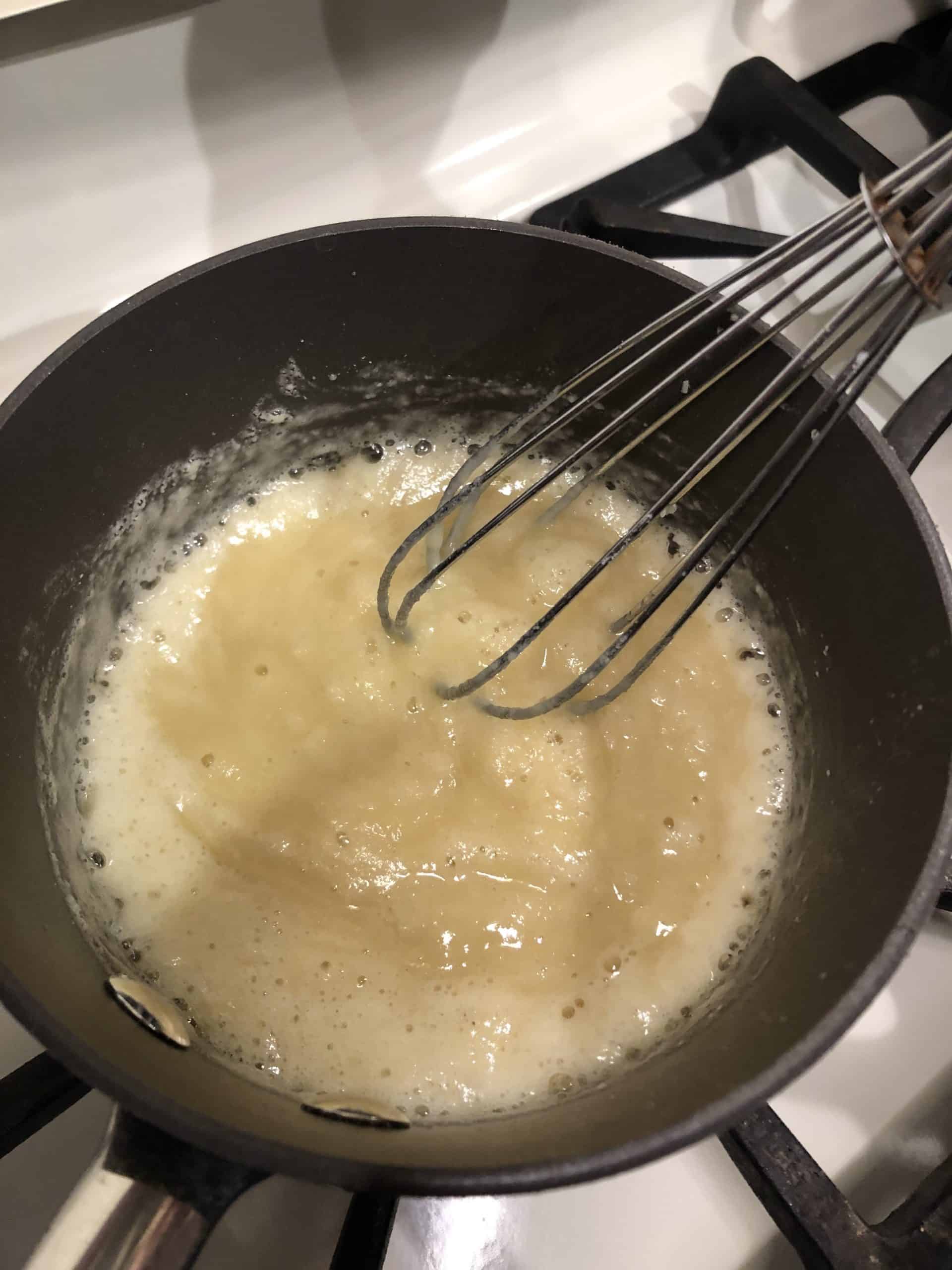 Cooking Roux (Butter & Flour) with a Whisk
