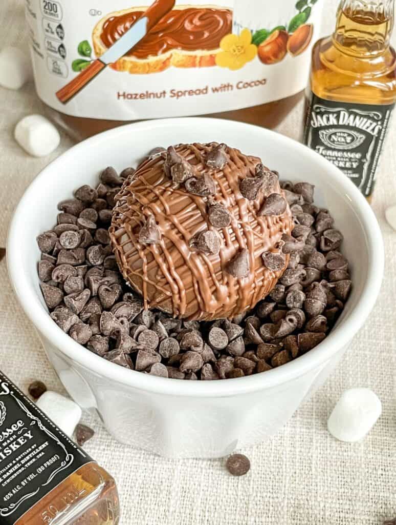 Spiked Nutella Hot Chocolate Bomb