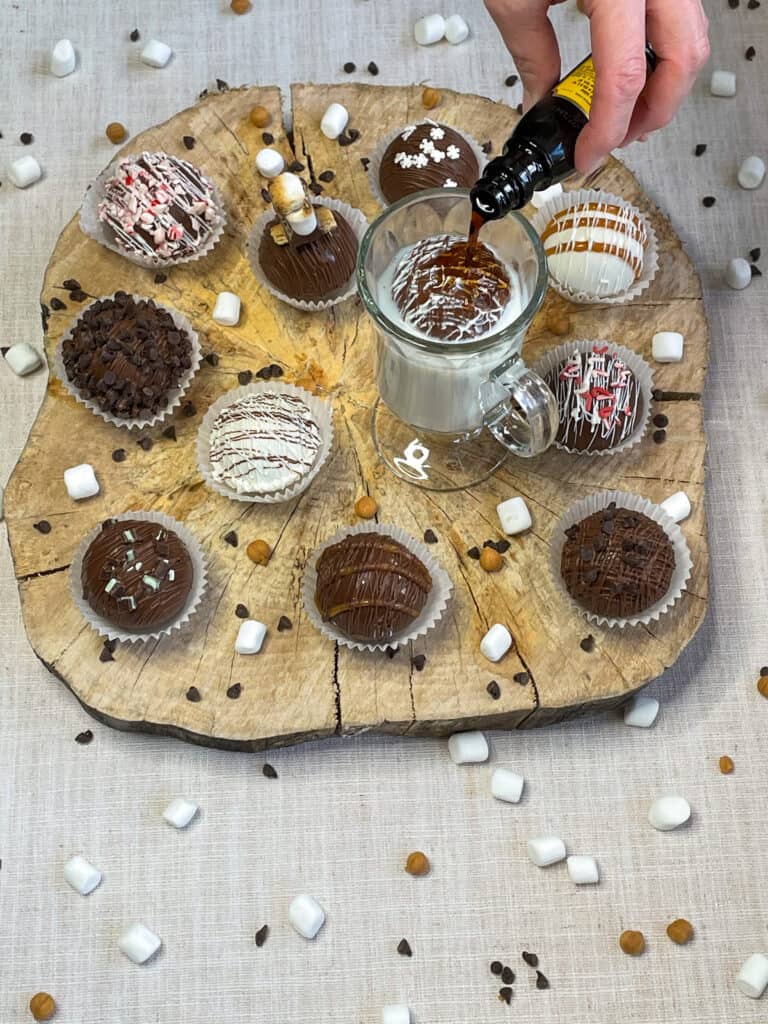 Kahlua Boozy Hot Chocolate Bomb with 9 other bomb flavors