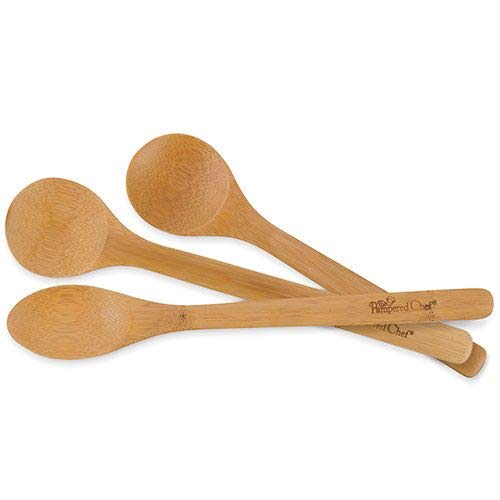Pampered Chef Bamboo Spoon Set
