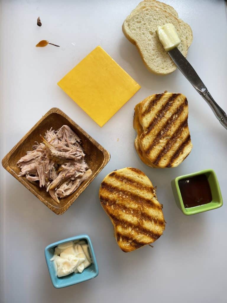 Pulled Pork Grilled Cheese Sandwich Ingredients