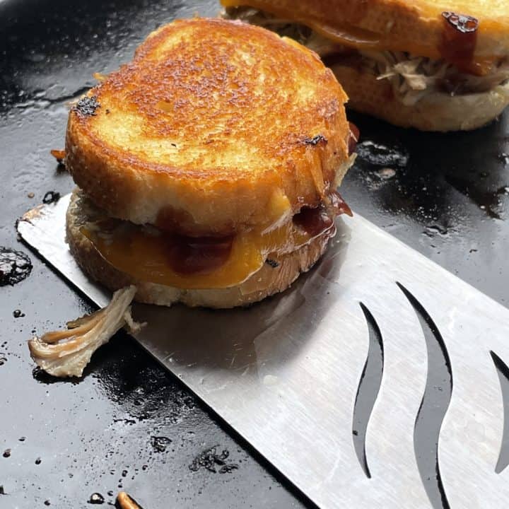 Pulled Pork Grilled Cheese Sandwich