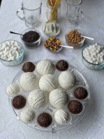 Wedding Hot Chocolate Bombs Bar with Toppings