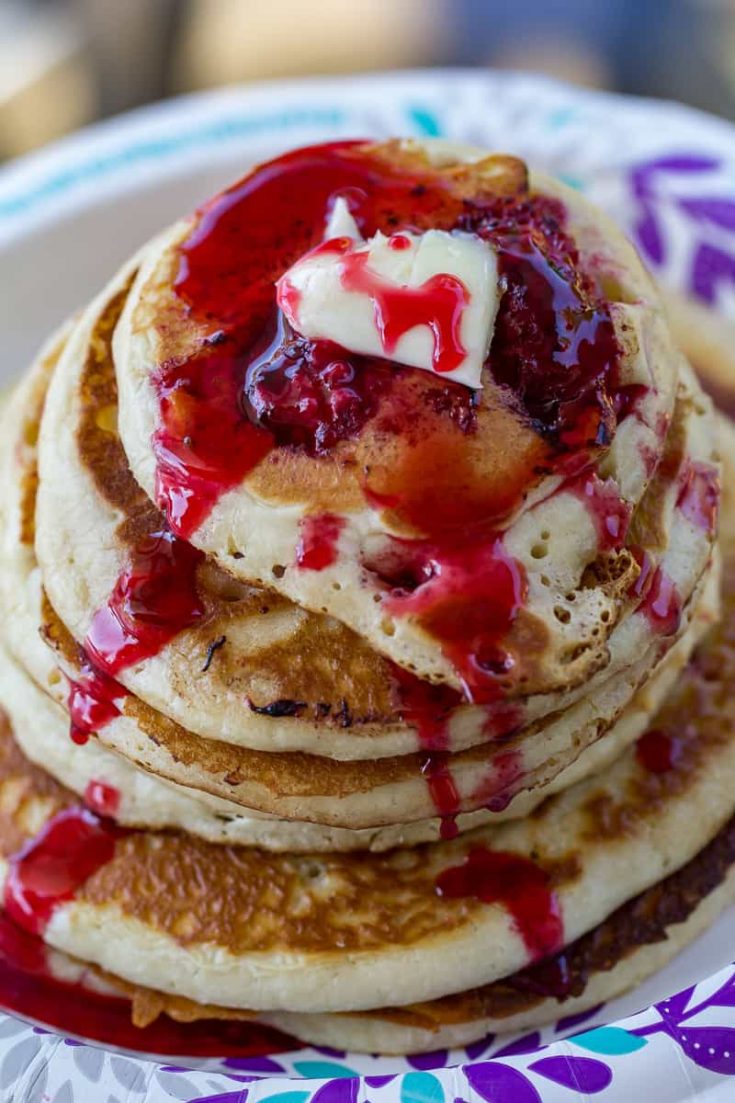 Image for Raspberry Pancakes | Or Whatever You Do Blackstone Griddle Recipe