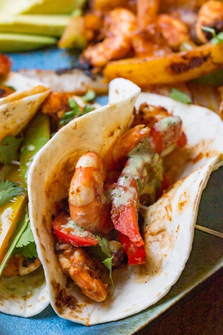 Image for Blackstone Shrimp Fajitas