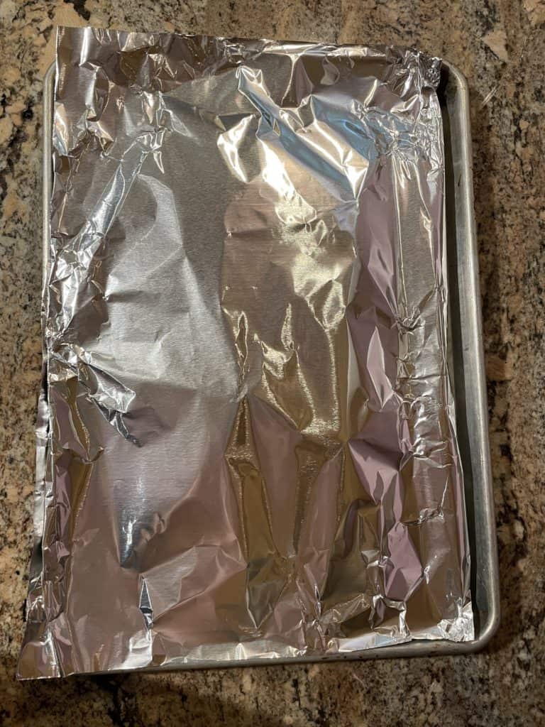 Baked Walleye Recipe foil pouch - Step 1