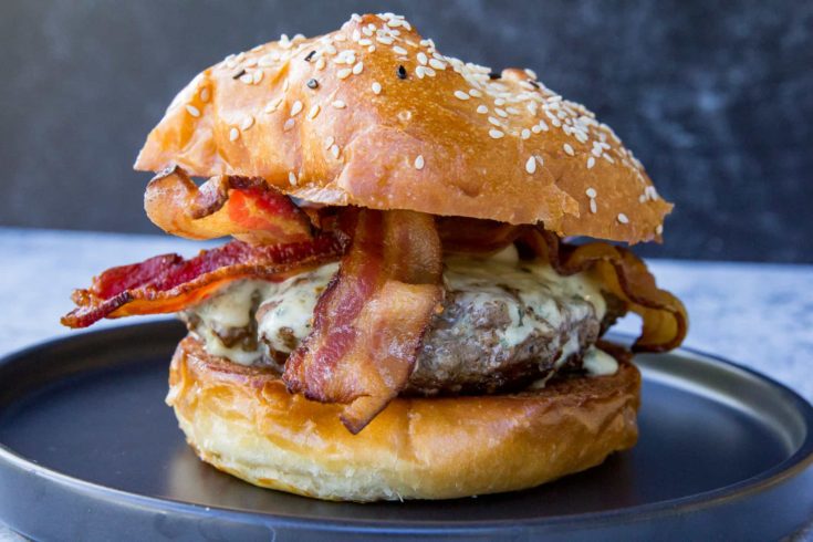 Image for Blackstone Griddle Bacon Blue Cheese Burger recipe