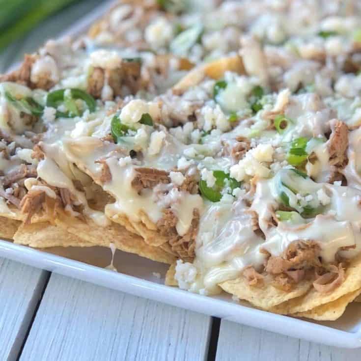 Pulled Pork Crock Pot Nachos