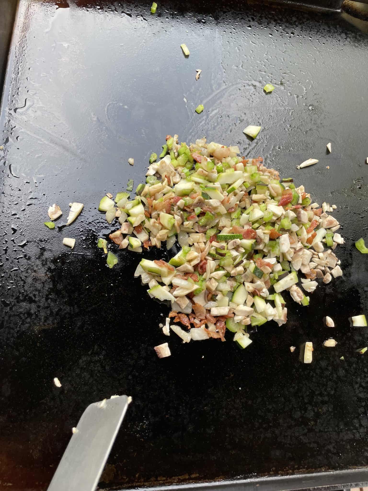 Chicken Fried Rice on Blackstone Griddle From Michigan To The Table