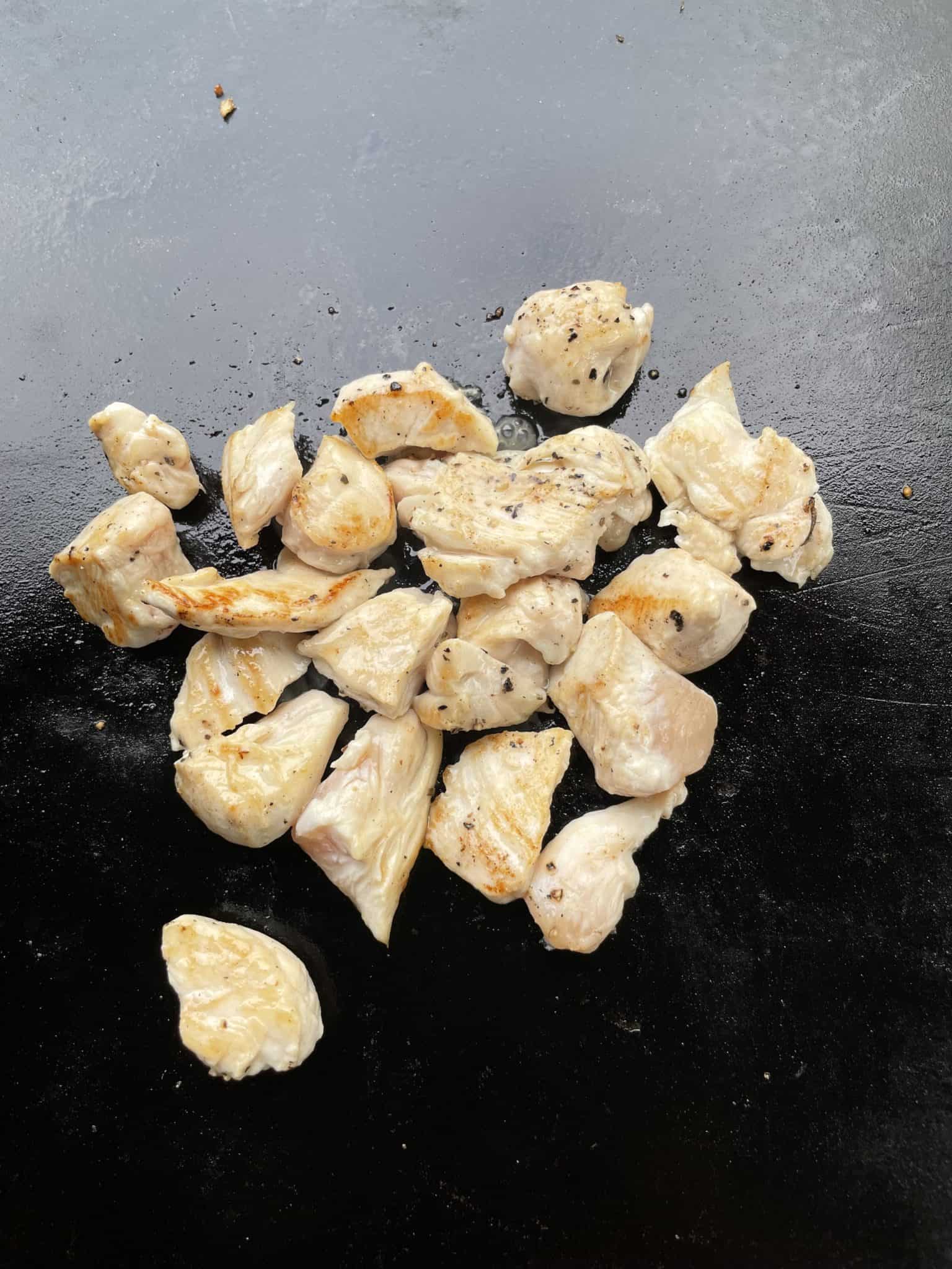 Chicken Fried Rice on Blackstone Griddle From Michigan To The Table