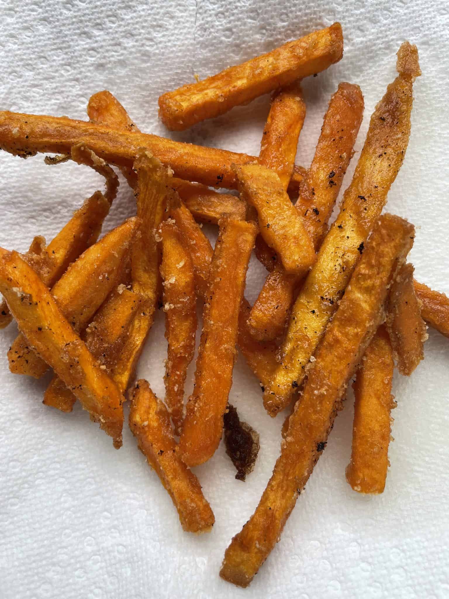 Fry Sweet Potato Fries on Blackstone Griddle From Michigan To The Table