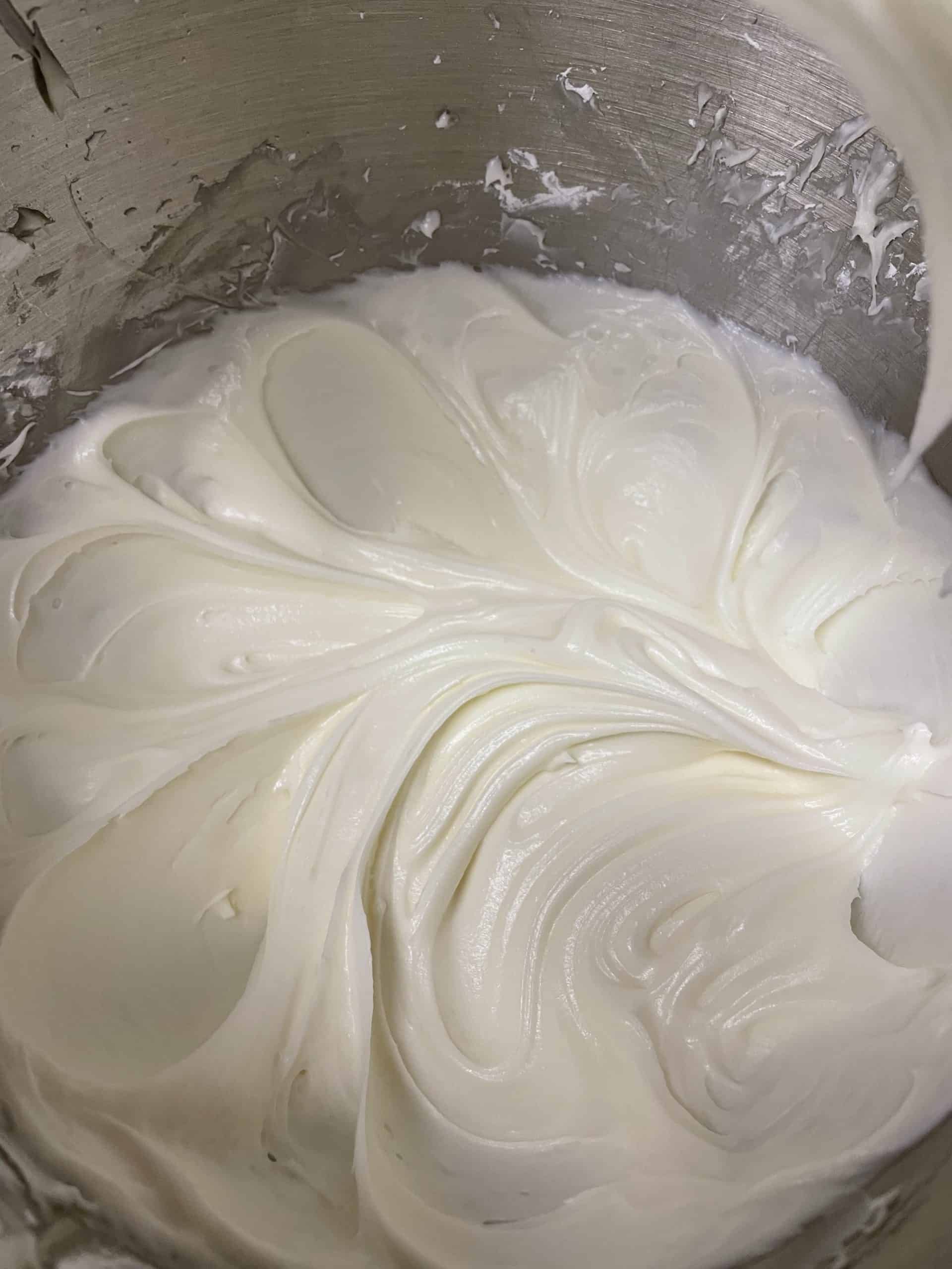 Cream Cheese, Powdered Sugar, and Vanilla Mixture