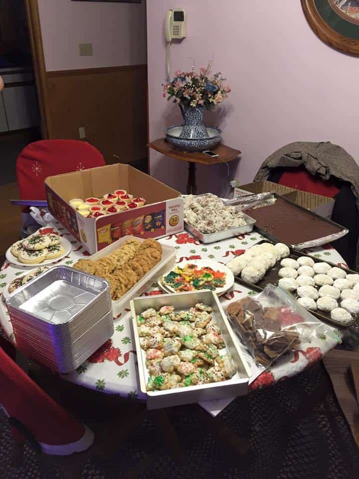 Tradition of family Christmas candies and cookies.