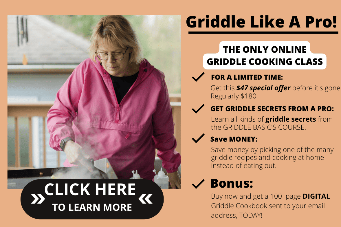 Griddle Like a Pro Promo advertisement