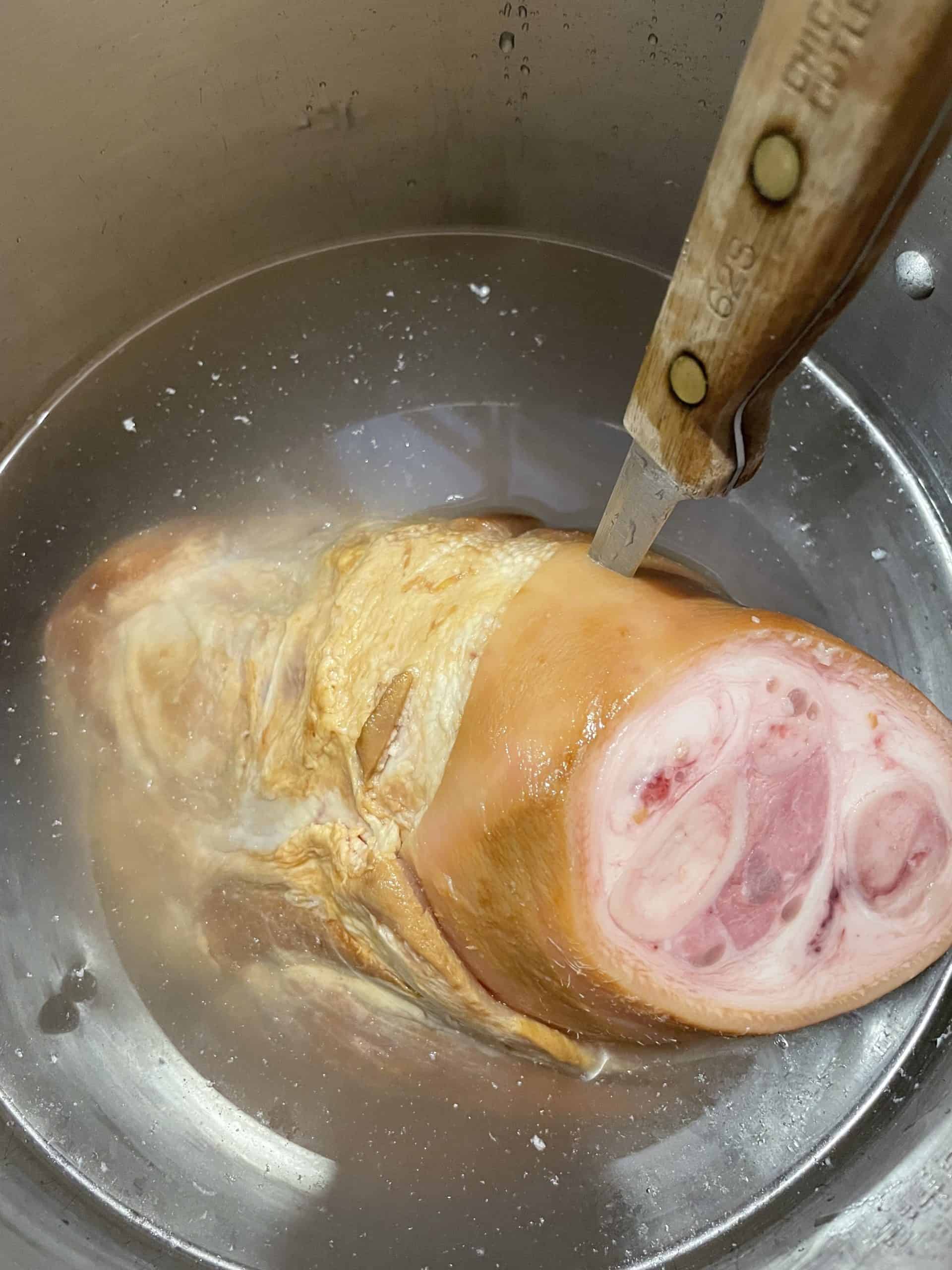 Poke Hole Into Ham