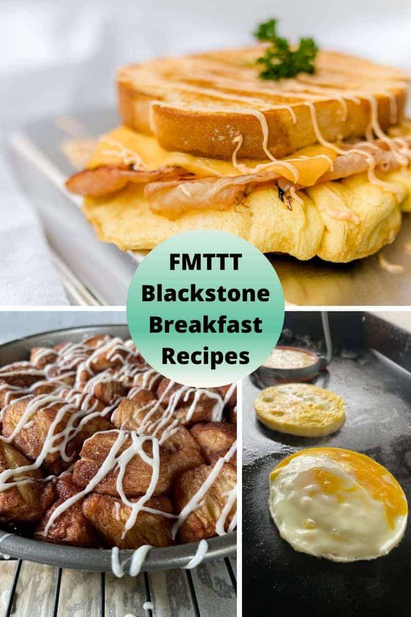 Blackstone Breakfast Recipes - an Egg Drop Sandwich, Monkey Bread, and Griddle Egg Patties