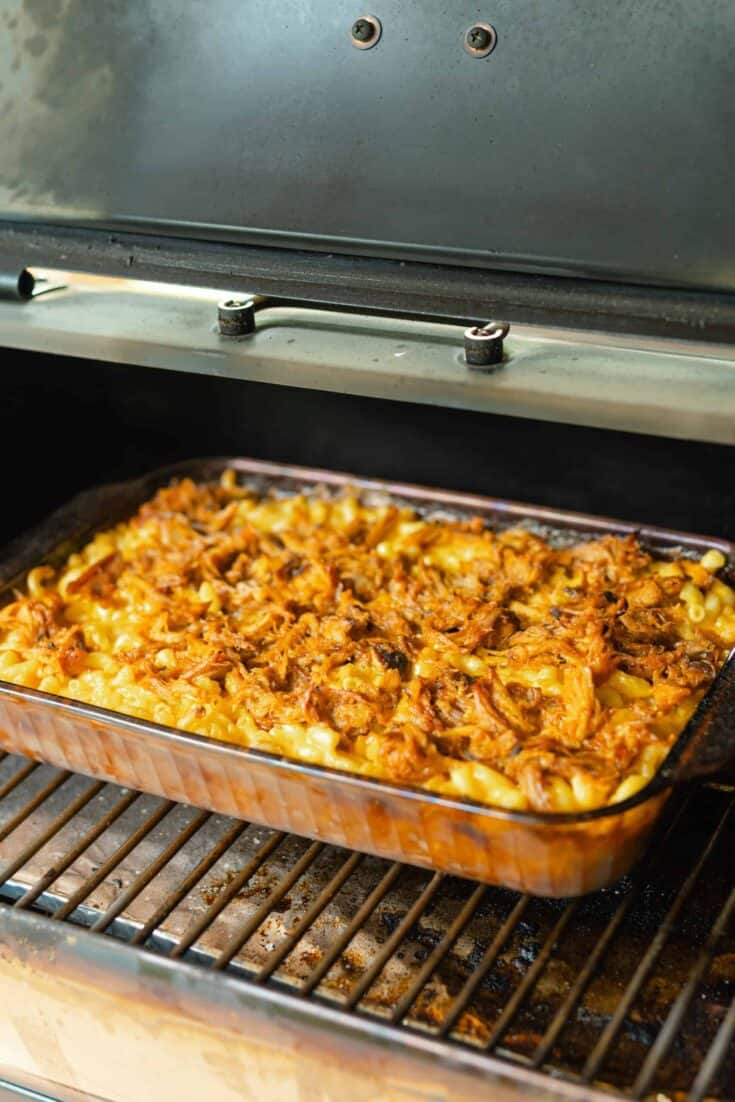 Pulled Pork Mac and Cheese on the Smoker