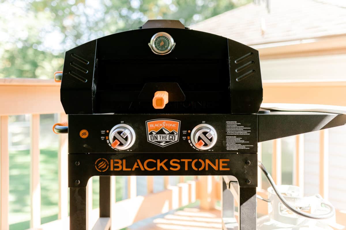 Fully assembled Blackstone Pizza Oven.