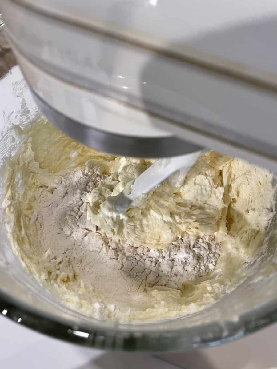 Flour Added to Creamed Mixture.