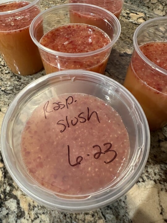 Frozen Raspberry Slushie - From Michigan To The Table