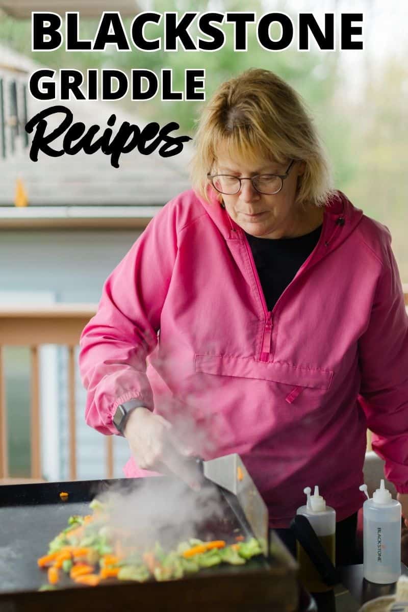 Chef Sherry Ronning Creating Blackstone Griddle Recipes.