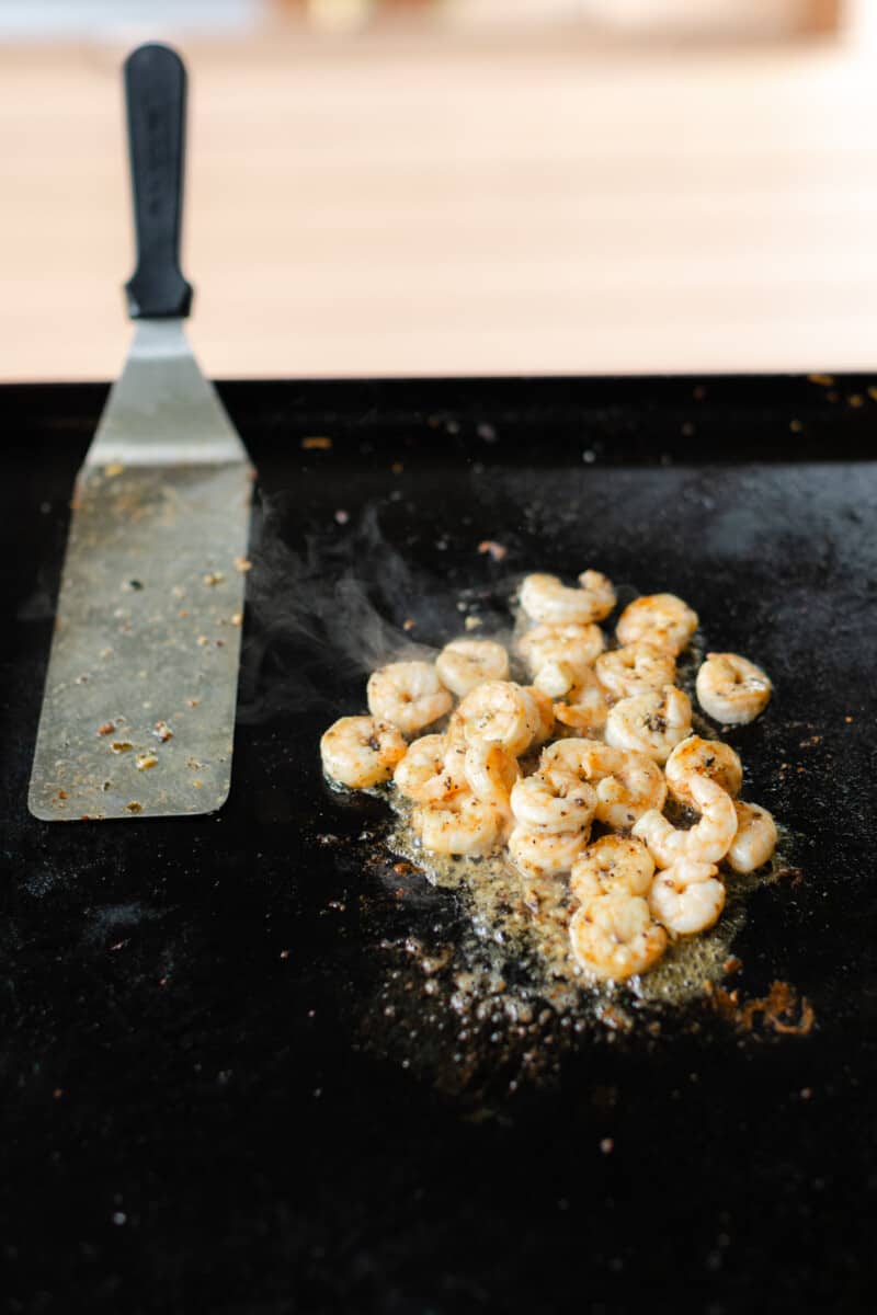 Recipe for Hibachi Shrimp on a Blackstone Griddle