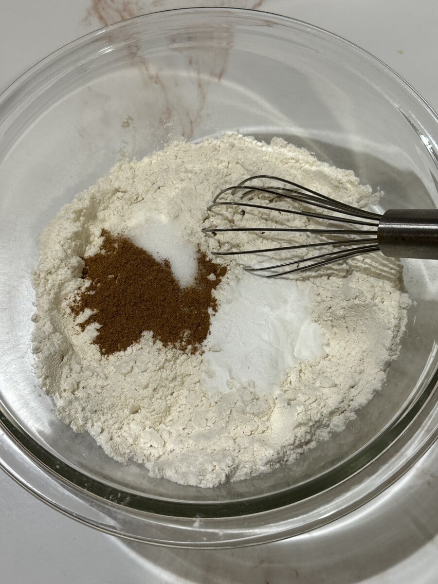Whisk Dry Ingredients together in a bowl.