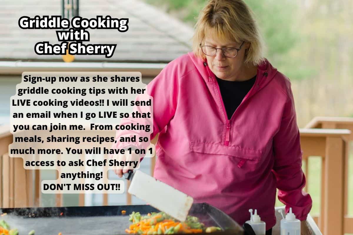 Griddle Cooking with Chef Sherry Sign up Form