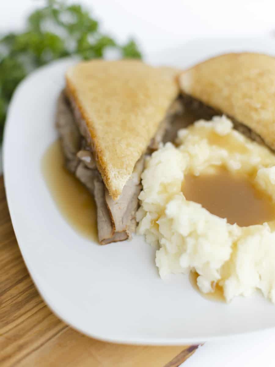 Top the Hot Beef Sandwich with Gravy