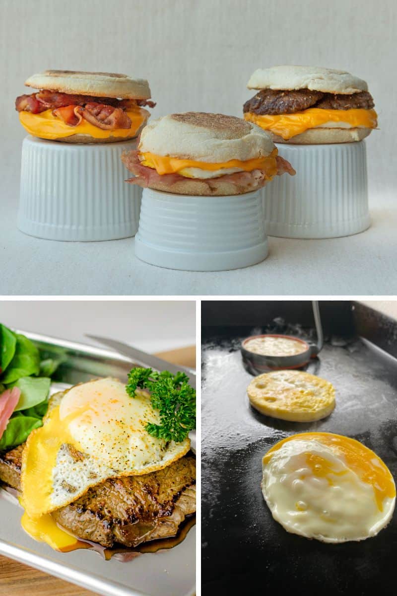 More Egg Recipes- Egg Sandwiches, Egg Patties, Steak and Egg