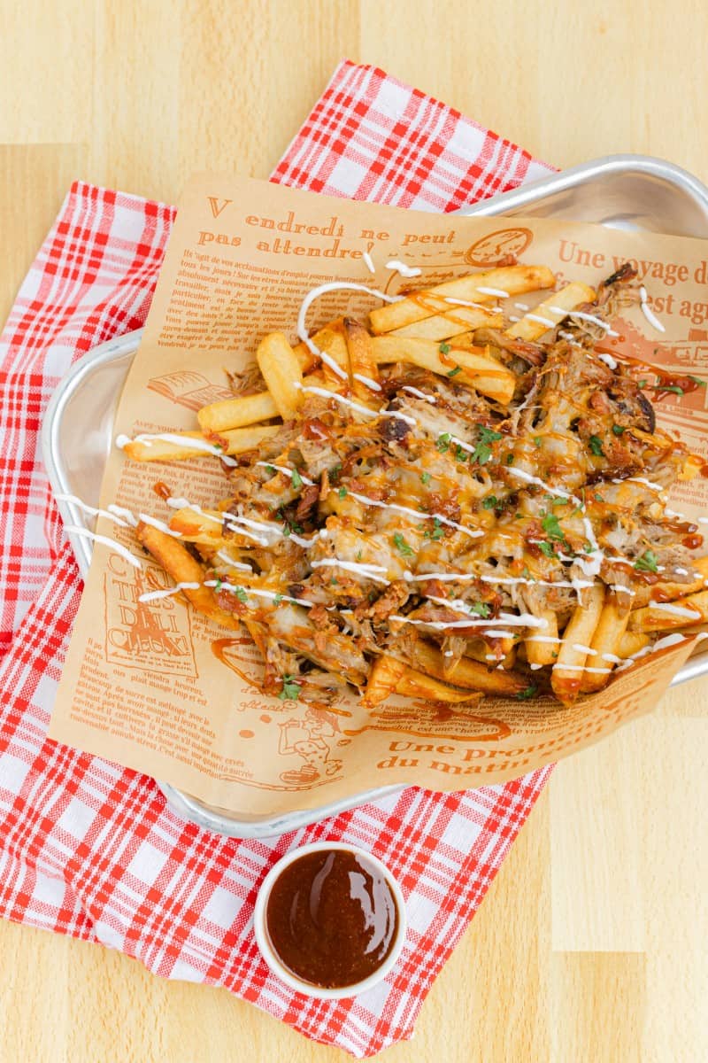 Fully Cooked Pulled Pork Loaded Fries