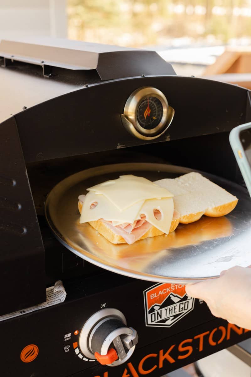 Place the Prepared 
Sliders into the Hot Pizza Oven