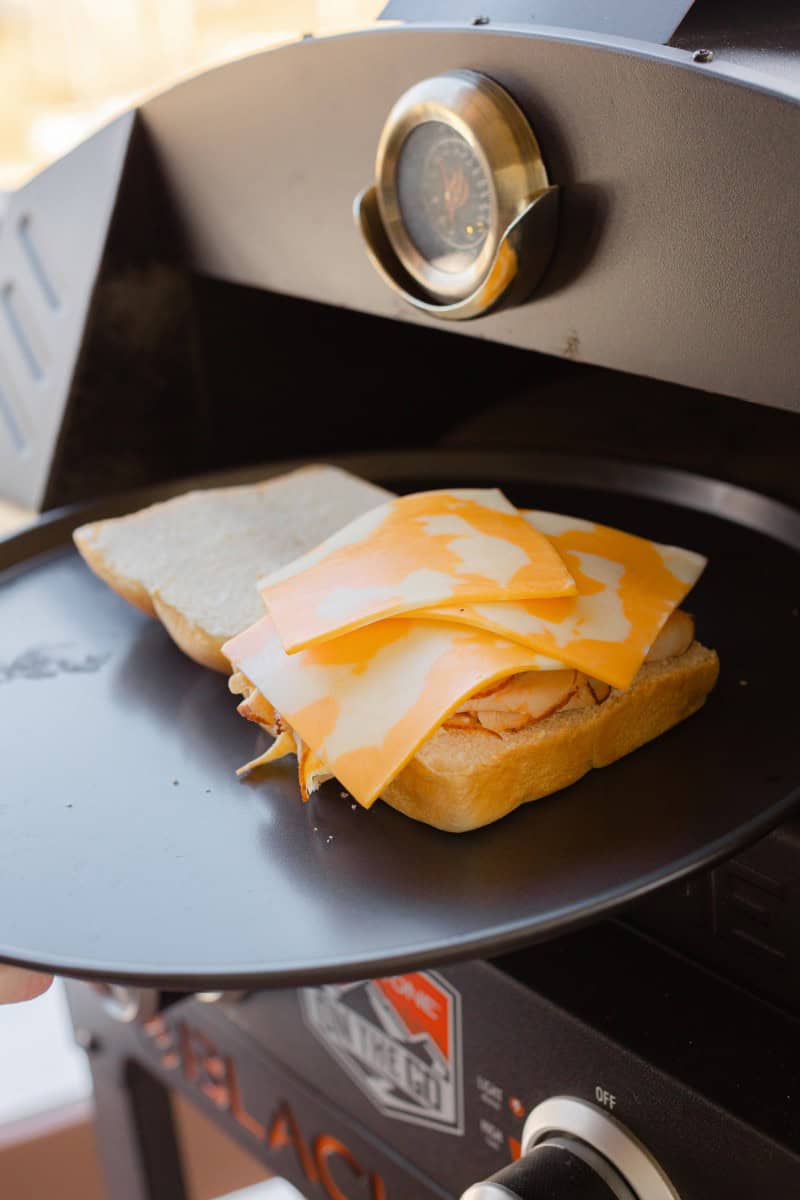 Place the Prepared Chicken Slider into the oven (Pizza or Kitchen)