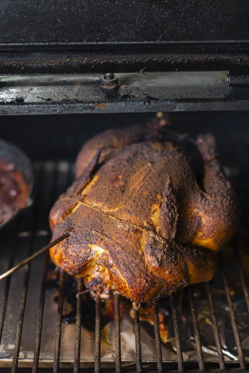Whole Chicken on a Pellet Smoker