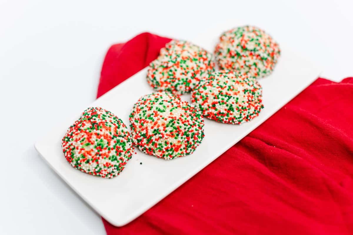 Christmas Cookies on a serving platter