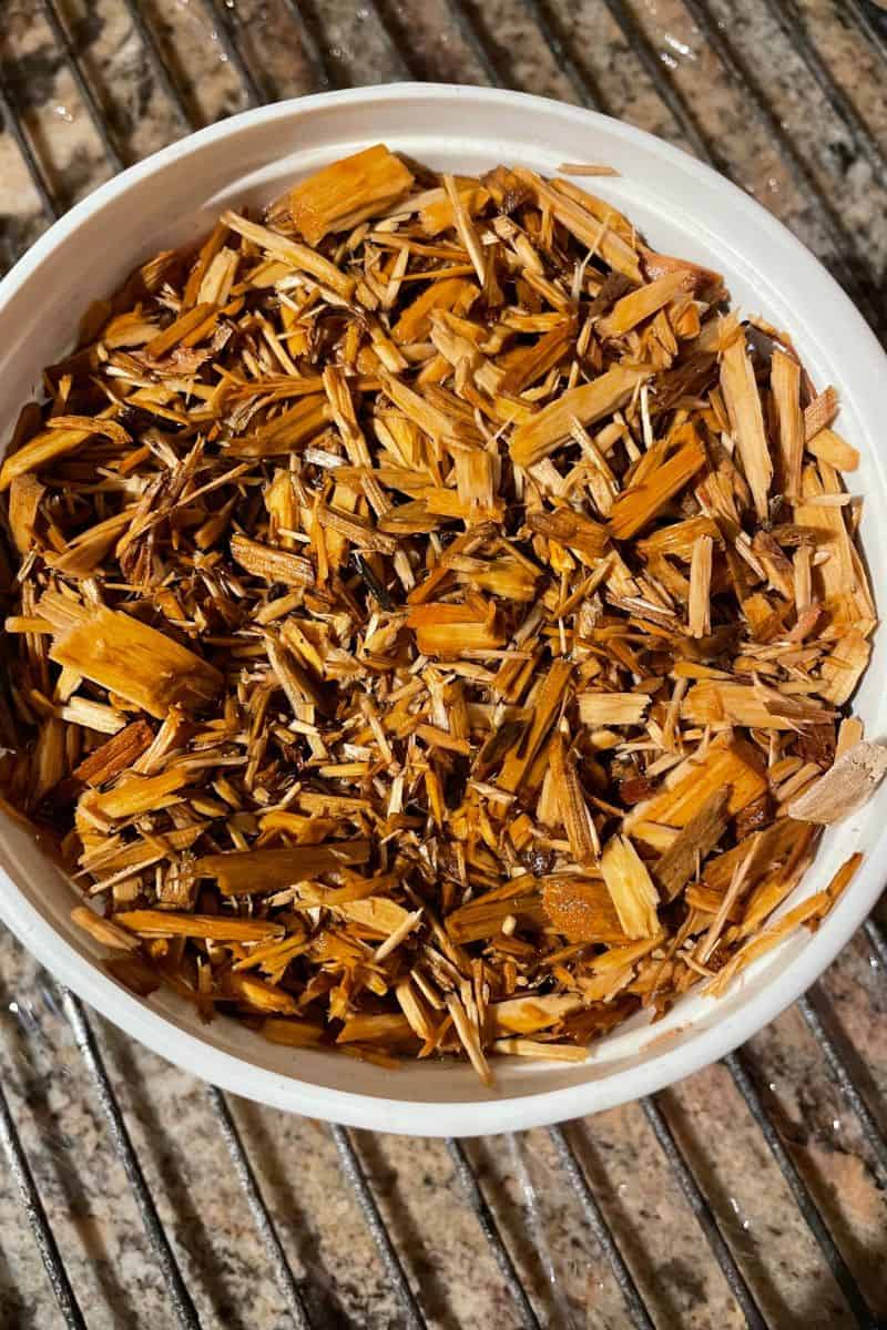 A Container of Smoker Wood Chips