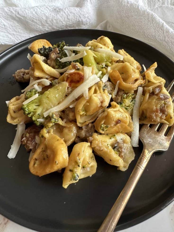 Broccoli, Sausage, and Cheese Tortellini
