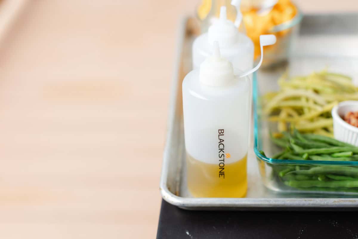 A Blackstone Squeeze Bottle with Cooking Oil