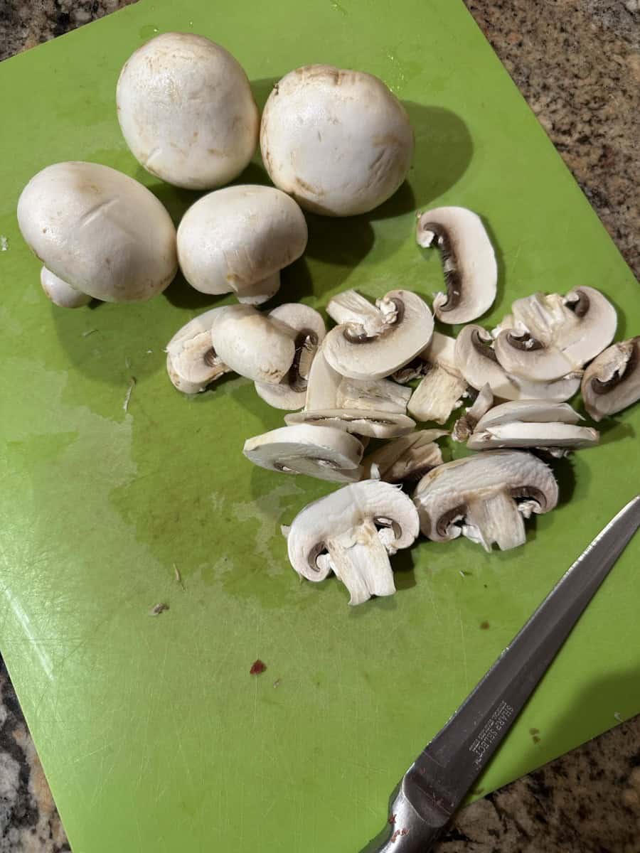 Sliced White Mushroom